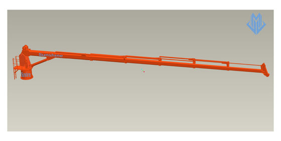 1t30m ไฟฟ้าไฮดรอลิก Telescopic Boom Marine Crane สำหรับเรือเอนกประสงค์