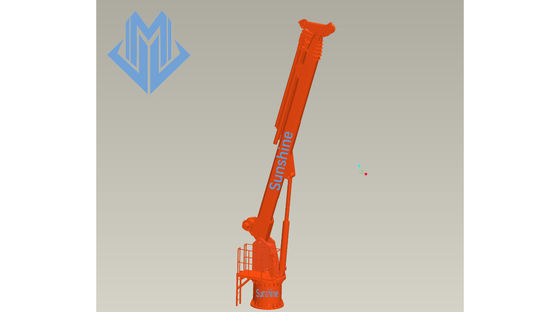 3t30m Telescopic Boom Marine Crane สำหรับเรือเอนกประสงค์บนเรือ