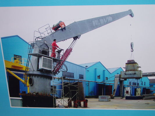 ใบรับรอง ABS 5t15m Stiff Boom Marine Crane สำหรับการจัดการสินค้าทั่วไป