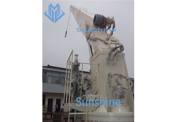 ใบรับรอง ABS 5t15m Stiff Boom Marine Crane สำหรับการจัดการสินค้าทั่วไป