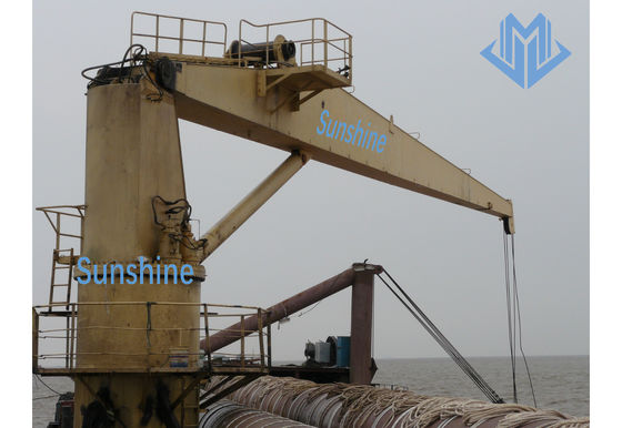 ใบรับรอง ABS 5t15m Stiff Boom Marine Crane สำหรับการจัดการสินค้าทั่วไป