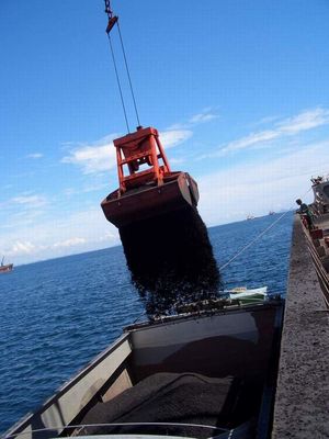 Clamshell Grab Bucket ที่ควบคุมด้วยรีโมทไร้สาย 15 ลูกบาศก์เมตร