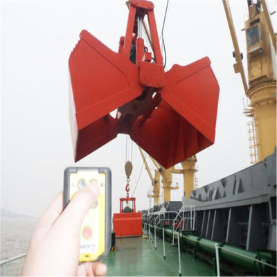 Clamshell Grab Bucket ที่ควบคุมด้วยรีโมทไร้สาย 15 ลูกบาศก์เมตร