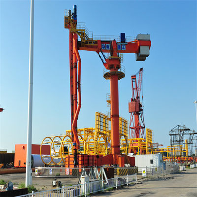 600 Tph Screw Ship Unloader การจัดการวัสดุจำนวนมากสำหรับ Seaport Terminal