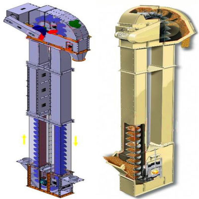 800t / h ลิฟต์ถังแนวตั้งอุตสาหกรรมสำหรับการขนส่งวัสดุจำนวนมาก