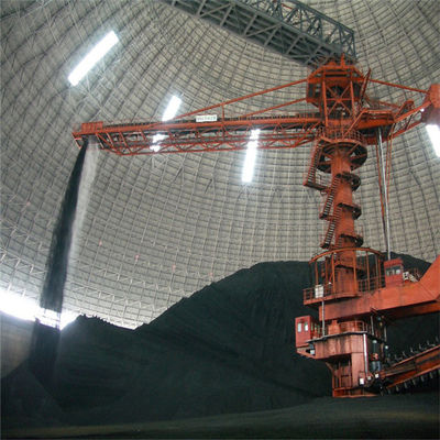 รถ stacker คลังสินค้าความจุ 1500 Tph และรีเคลมสำหรับการจัดการถ่านหิน