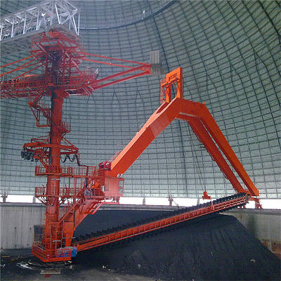 รถ stacker คลังสินค้าความจุ 1500 Tph และรีเคลมสำหรับการจัดการถ่านหิน