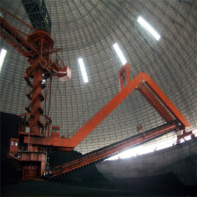 ความจุ 2000 Tph Stacker Stockyard และ Reclaimer สำหรับการจัดการวัสดุจำนวนมาก