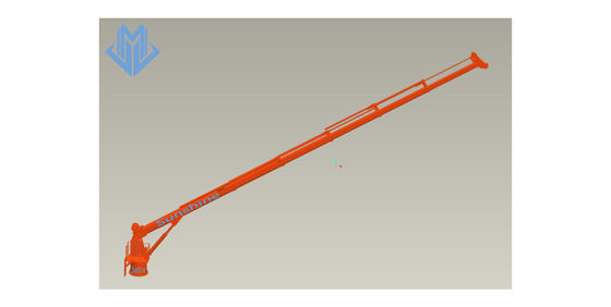 Box Boom Telescopic Marine Crane และ Offshore สำหรับเรือบริการนอกชายฝั่ง