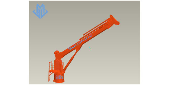 Box Boom Telescopic Marine Crane และ Offshore สำหรับเรือบริการนอกชายฝั่ง