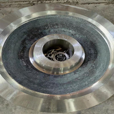 เหล็กหล่อชิ้นส่วนขนาดใหญ่ Machining Heavy Duty Guide Steel Wheel Machining