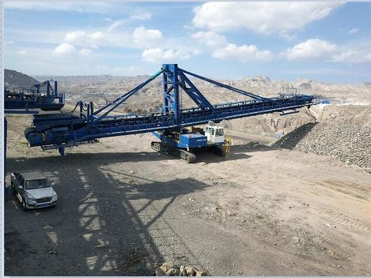 Crawler Mounted Transfer Conveyor สำหรับการจัดการวัสดุเหมือง Opencast