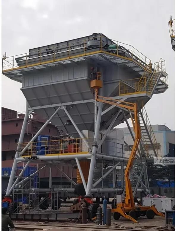 ถังควบคุมฝุ่น 450 tph สำหรับอุปกรณ์ขนถ่ายสินค้าที่ท่าเรือ